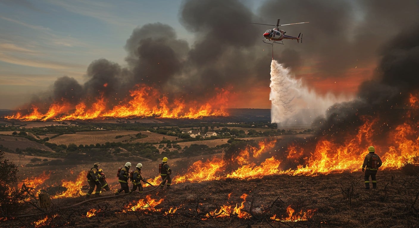 L’incendie géant de l’Aude, toujours actif, menace des milliers d’hectares. Les pompiers luttent sans relâche face à des reprises quotidiennes. Découvrez l’ampleur de la crise.