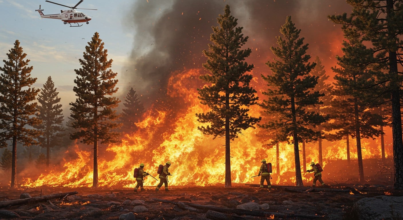 Un incendie dévastateur frappe le Var, brûlant 70 hectares près de Pontevès. 300 pompiers mobilisés, habitants évacués. Suivez l’évolution de la situation.