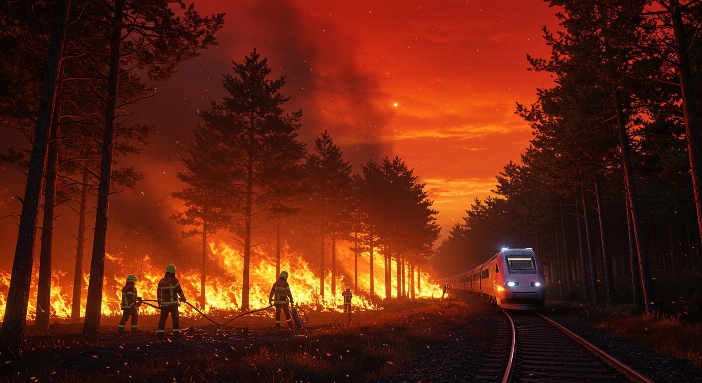 Un incendie ravage 230 hectares en Charente, perturbe le TGV Paris-Bordeaux et force des évacuations. Découvrez les détails et impacts de cette crise.