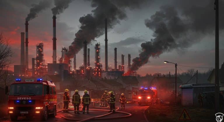 Incendie Seveso à Lédenon : Confinement et Risques Chlorés
