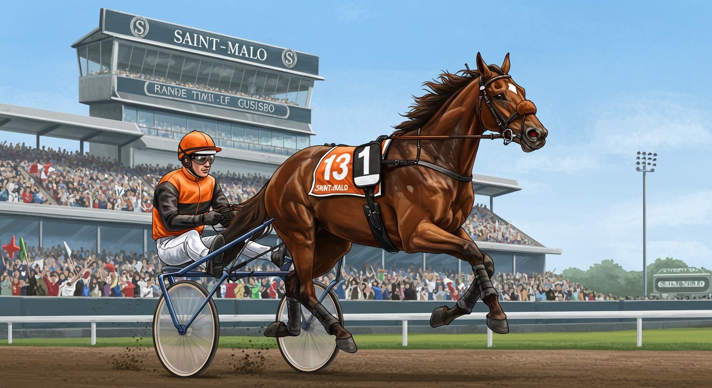 Indy de Jyr triomphe dans le Grand National du Trot ! Découvrez l'histoire de cet éleveur passionné et son cheval star. Une saga captivante !