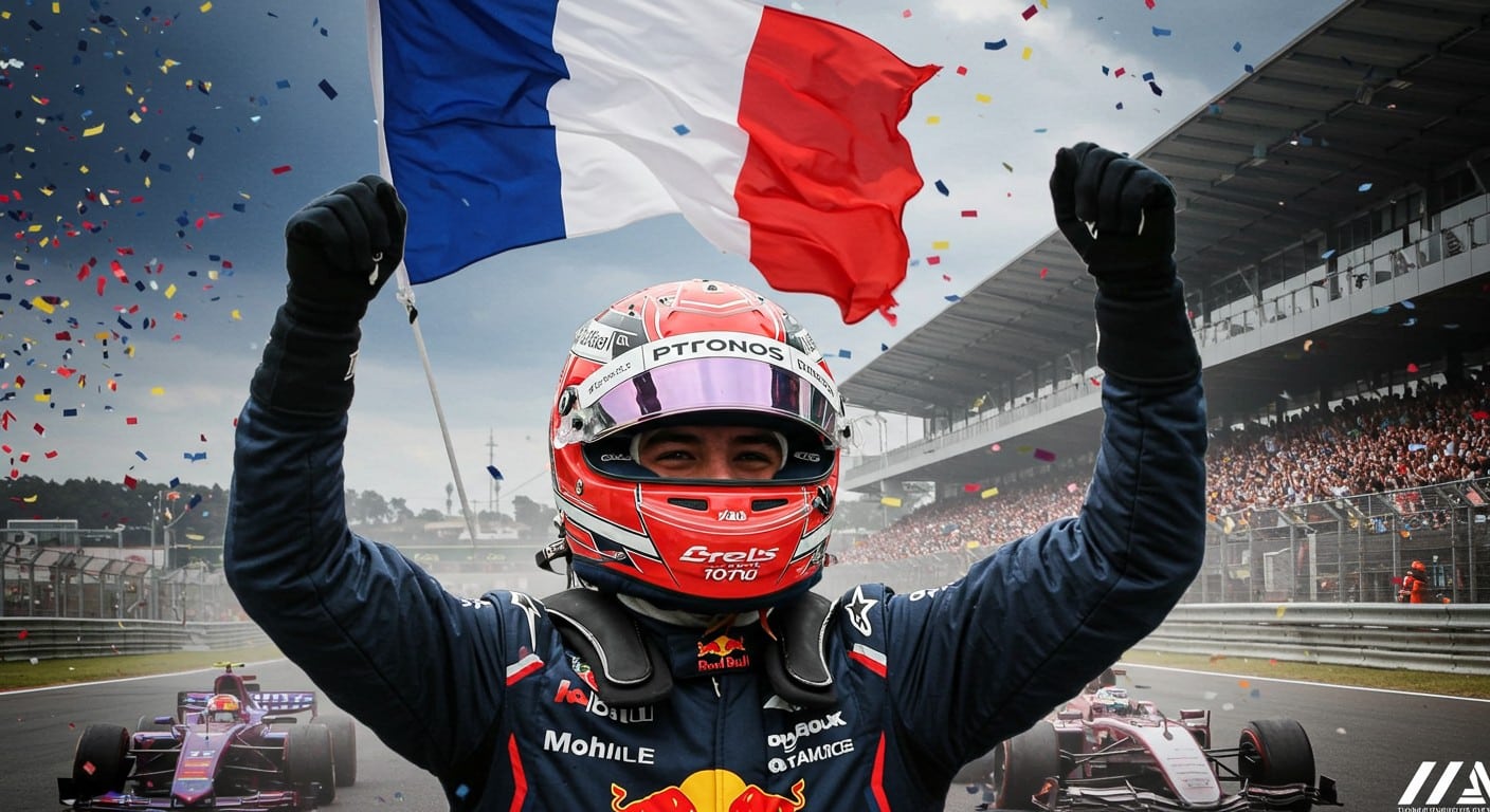 Isack Hadjar, jeune prodige français, brille avec son premier podium en F1. Découvrez son parcours et ses chances pour Red Bull !