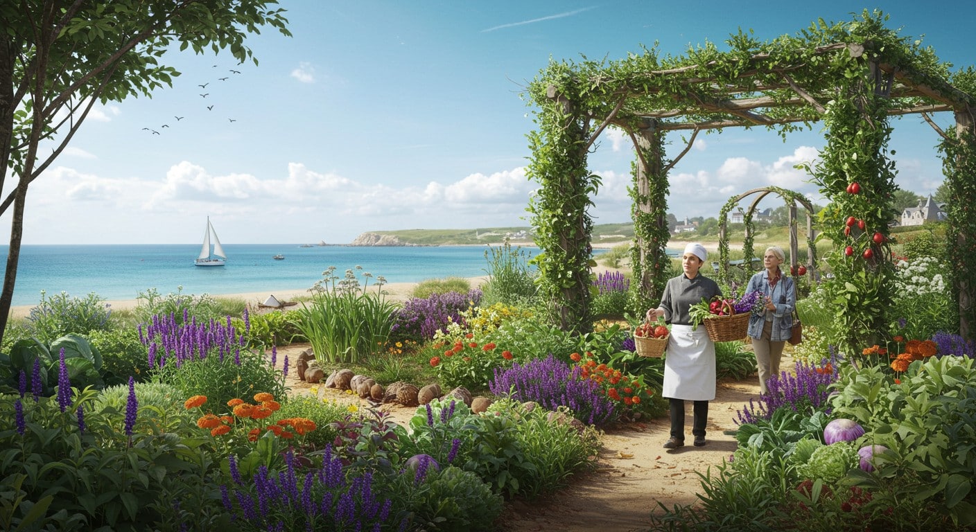 Découvrez le jardin botanique d’Ar Men Du à Névez, un paradis de saveurs où plantes et cuisine étoilée se rencontrent. Visites guidées chaque vendredi !