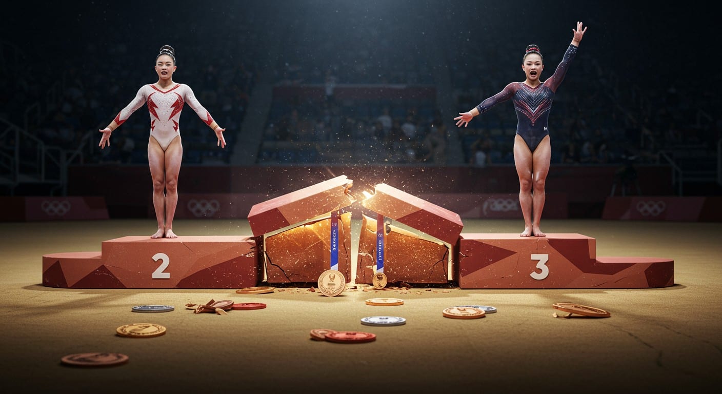Revivez le scandale du podium de gymnastique des JO 2024, entre réclamations, médailles retirées et destins croisés. Un récit captivant !