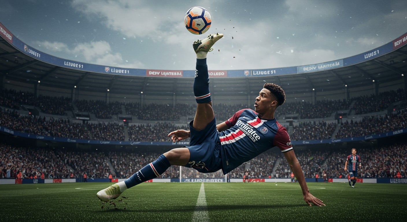 João Neves enflamme Toulouse-PSG avec deux retournés acrobatiques spectaculaires en Ligue 1. Découvrez ses exploits et leur impact sur le match !