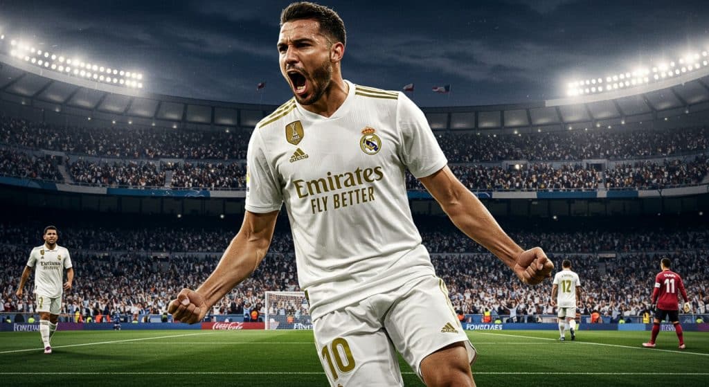 Kylian Mbappé Brille avec le Numéro 10 du Real Madrid