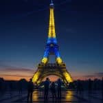 La Tour Eiffel S’Illumine pour l’Ukraine : Un Geste Fort