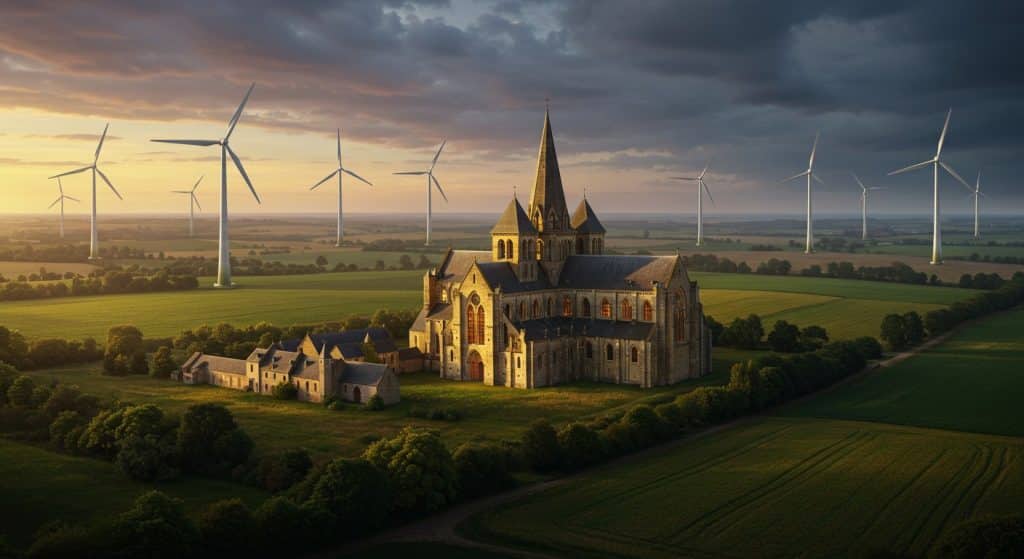 L’Abbaye de l’Oise Face à l’Invasion des Éoliennes