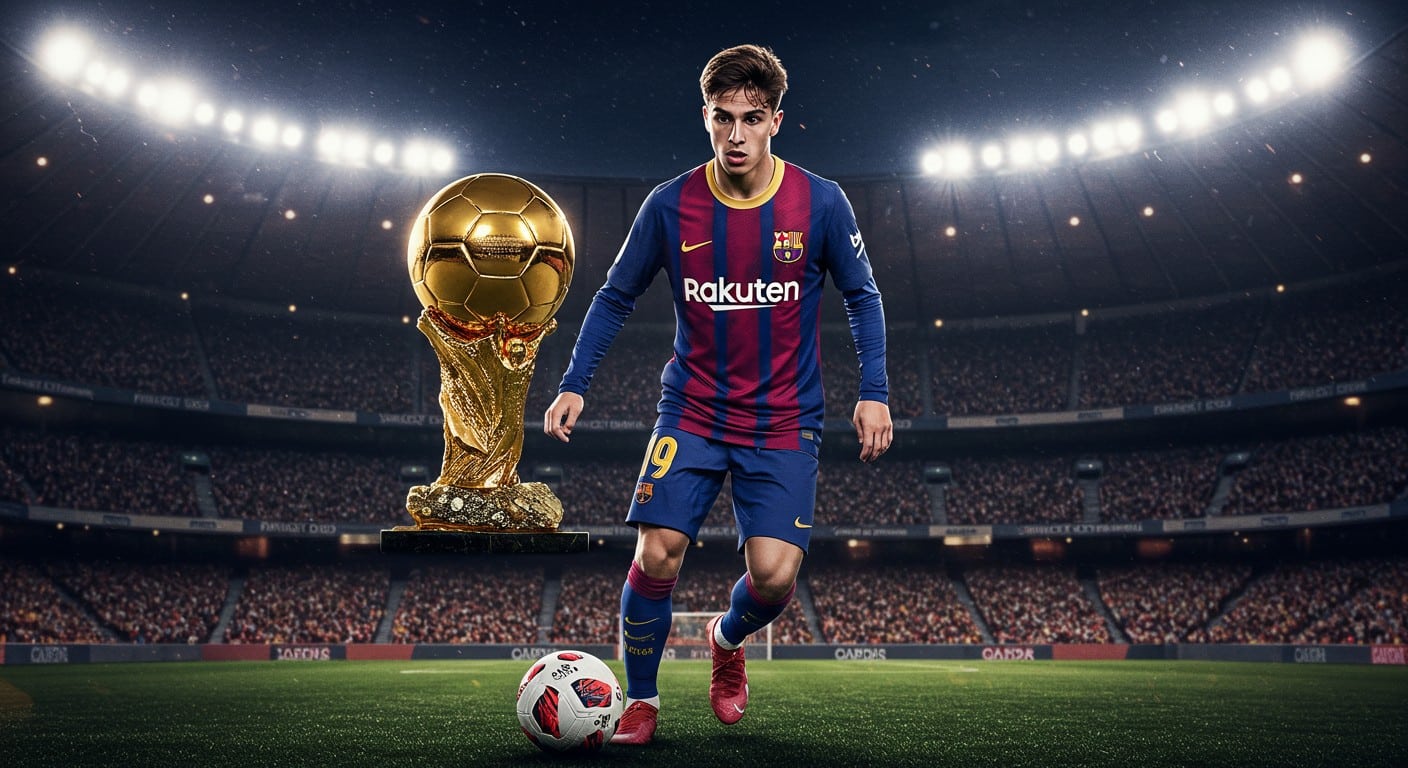 Lamine Yamal, prodige du Barça, rivalise avec Ousmane Dembélé pour le Ballon d’Or 2025. Découvrez pourquoi le jeune Espagnol est le favori !