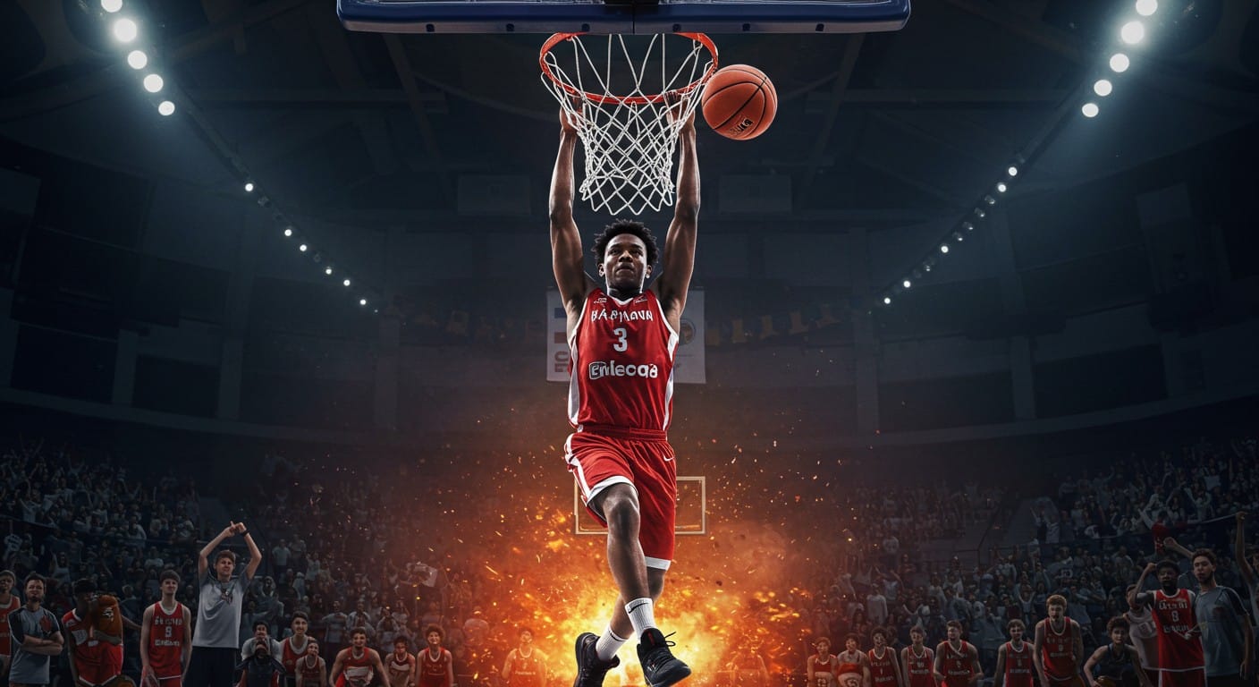 Un dunk spectaculaire d’un Finlandais de 18 ans à l’EuroBasket 2025 enflamme les réseaux. Découvrez pourquoi ce geste est déjà légendaire !