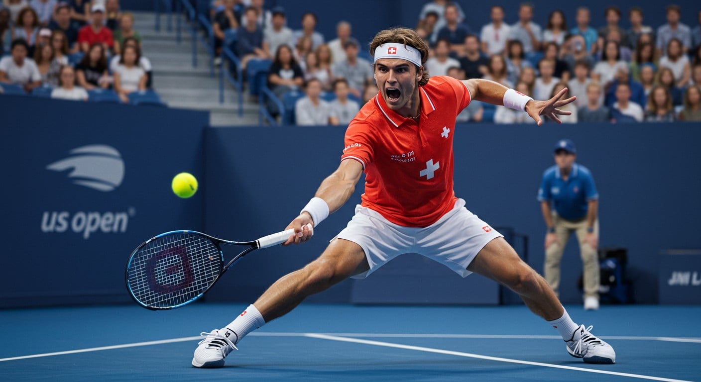 Leandro Riedi, 435e mondial, surprend à l’US Open. Découvrez son parcours, ses blessures et sa résilience dans cet article captivant.