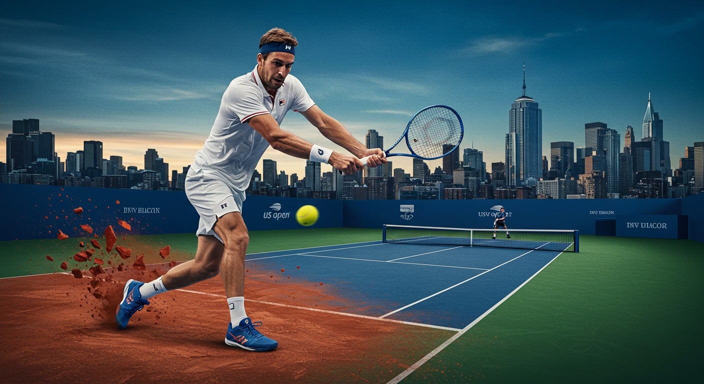 Loïs Boisson, n°1 française, peut-elle briller sur dur à l’US Open ? Après ses succès sur terre battue, son défi commence face à Golubic. À suivre !