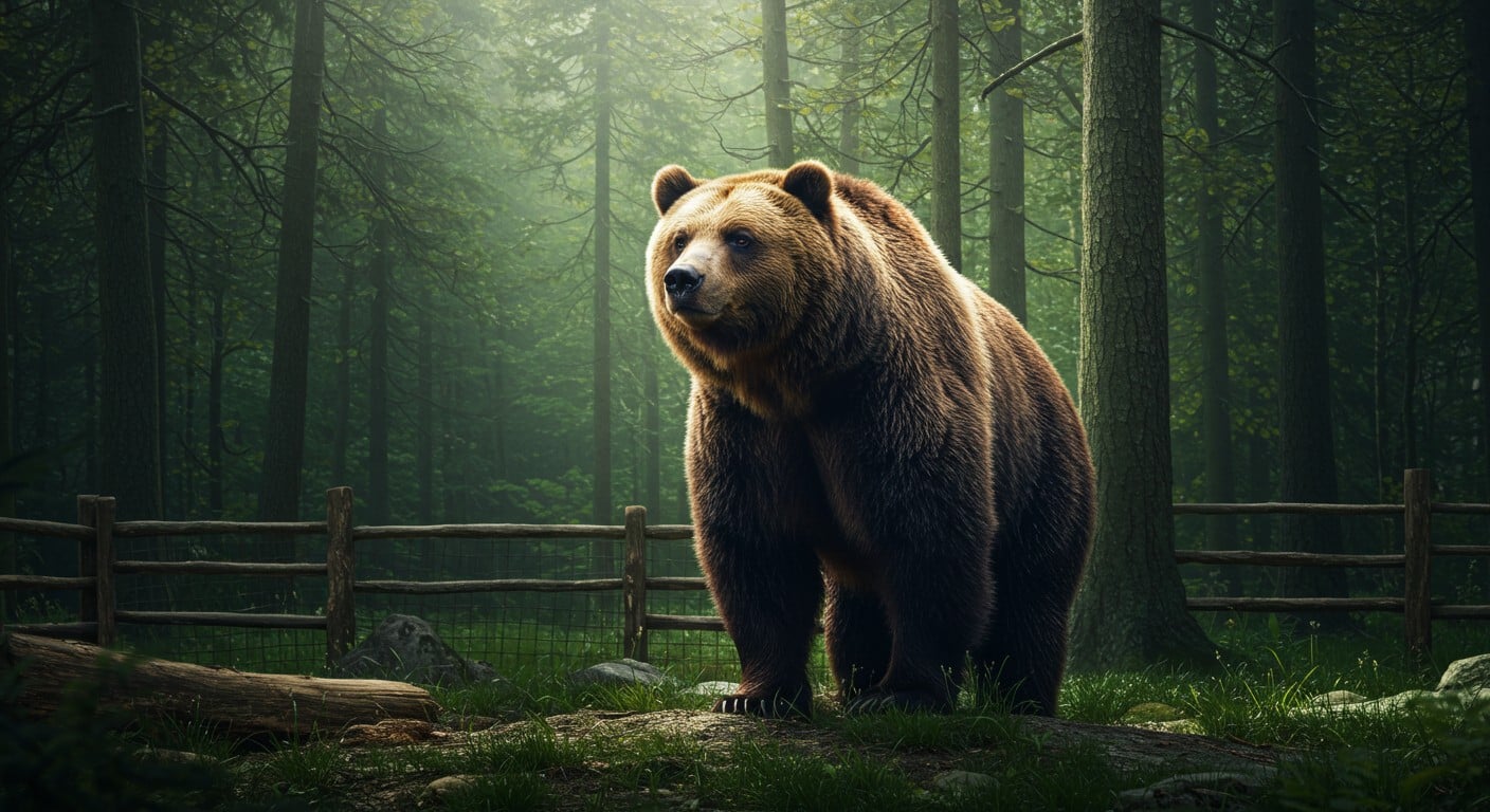 Un ours sauvage, responsable d’un drame, est confiné dans un parc. Découvrez pourquoi ce choix divise les défenseurs des animaux.