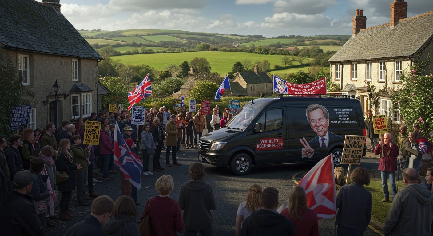 Pourquoi des Britanniques protestent contre les vacances de JD Vance dans les Cotswolds ? Découvrez les raisons et tensions derrière ce mouvement.