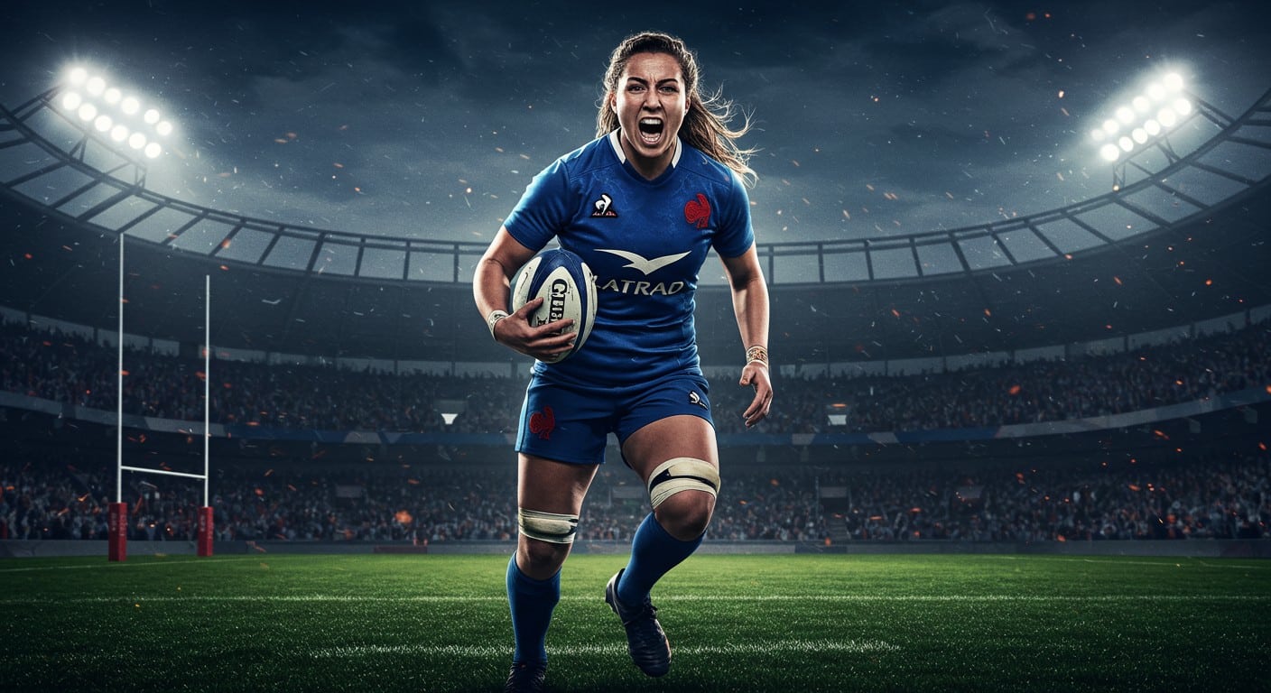 Marine Ménager, co-capitaine des Bleues, vise l’or à la Coupe du monde de rugby 2025 sans sa sœur Romane. Découvrez son parcours émouvant.