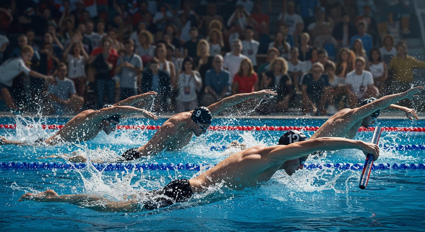 La France brille avec l’argent au relais 4x100 m quatre nages à Singapour. Découvrez les exploits de Marchand et Grousset dans cet article captivant !