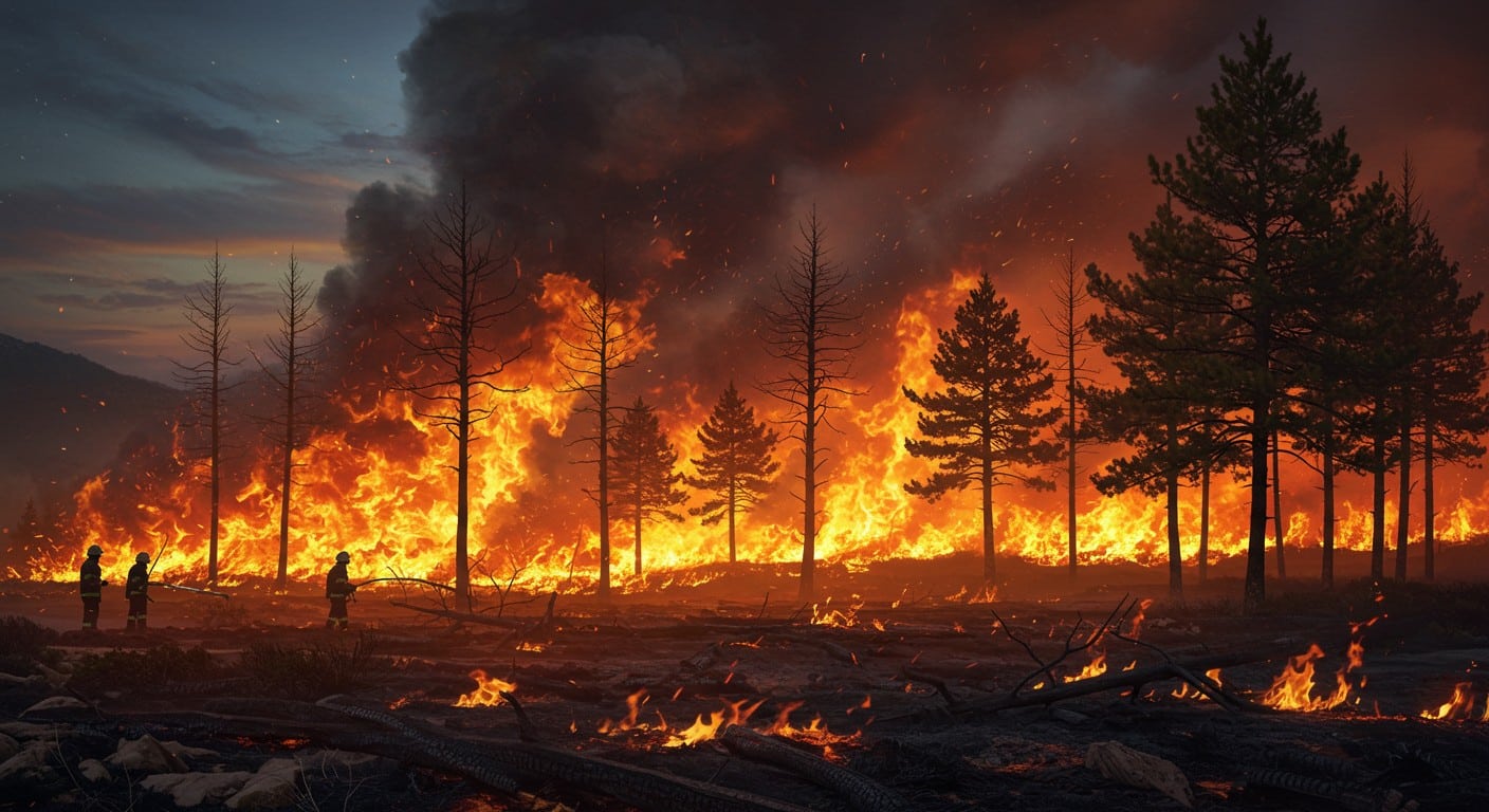 L’incendie dans l’Aude ravage 16 000 ha en 24h. Pourquoi 2025 est-elle une année record pour les feux ? Découvrez les causes et impacts de ce mégafeu.