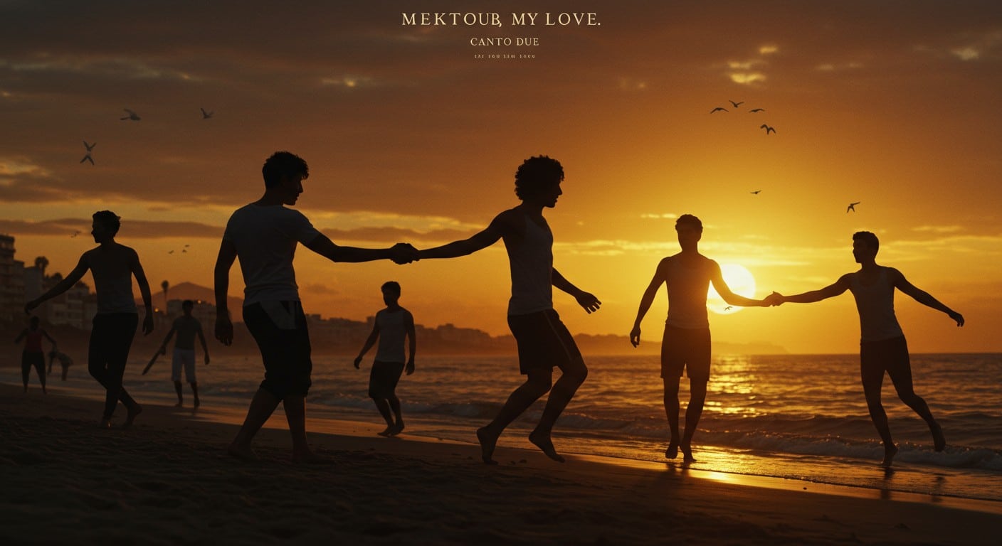 Découvrez la critique de Mektoub, My Love : Canto Due, le nouveau film d’Abdellatif Kechiche. Un voyage méditerranéen captivant, entre mélancolie et lumière.