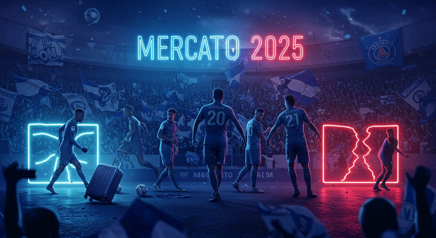 Le mercato de l'OM s'enflamme ! Rabiot, Rowe, et une dizaine de transferts à venir. Découvrez les coulisses et les enjeux de cette fin de mercato agitée.