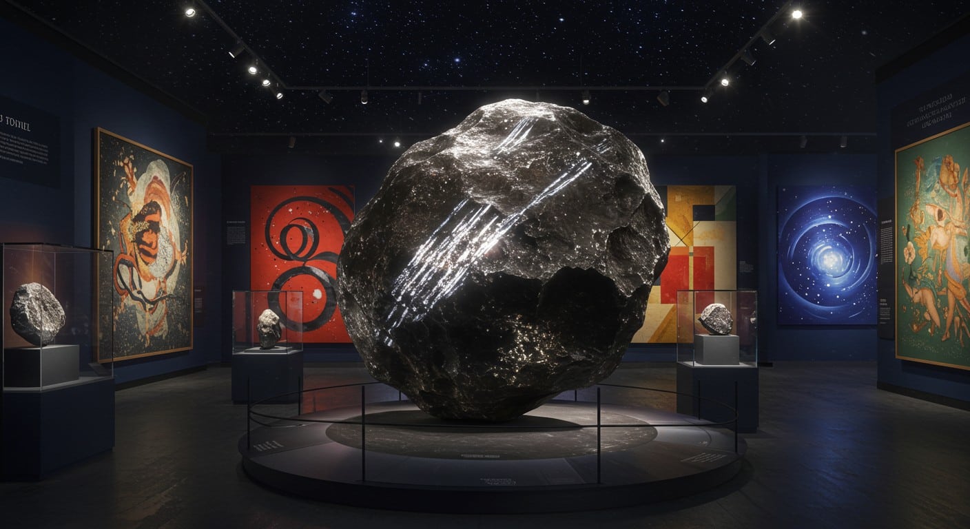 Découvrez l'expo "Météorites, entre ciel et terre" à Troyes, mêlant science et art. Un voyage cosmique jusqu'au 31 août 2025 !