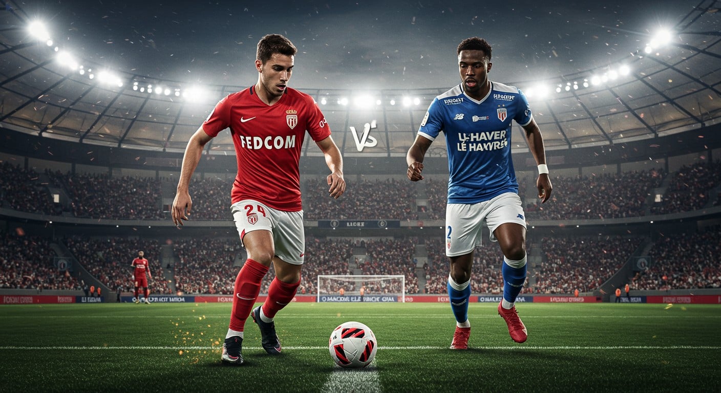 Monaco domine Le Havre 3-1 avec un Akliouche étincelant. Découvrez les performances, les flops et les moments clés de ce match de Ligue 1.