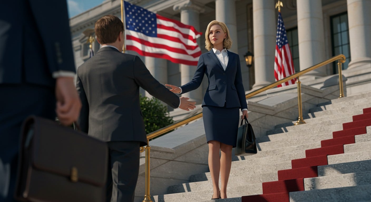 Monica Crowley, cheffe du protocole à la Maison Blanche, redéfinit la diplomatie US avec style et assurance. Découvrez son ascension fulgurante.