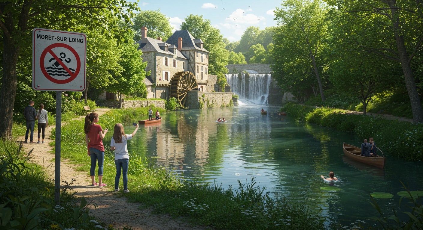 Découvrez pourquoi Moret-sur-Loing, prisé sur TikTok, est interdit à la baignade. Risques, amendes et drames : plongez dans cette polémique !
