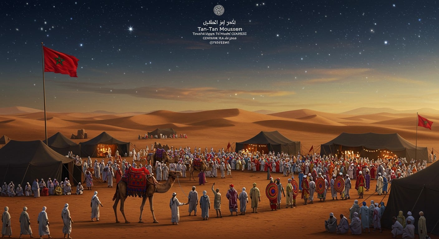Découvrez le Moussem de Tan-Tan, un festival marocain mêlant traditions nomades, courses de dromadaires et diplomatie. Une célébration unique du patrimoine saharien.