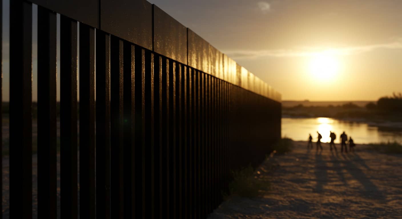 Le mur frontalier avec le Mexique peint en noir pour dissuader les migrants. Découvrez pourquoi cette idée audacieuse divise et ses impacts. Cliquez pour en savoir plus !