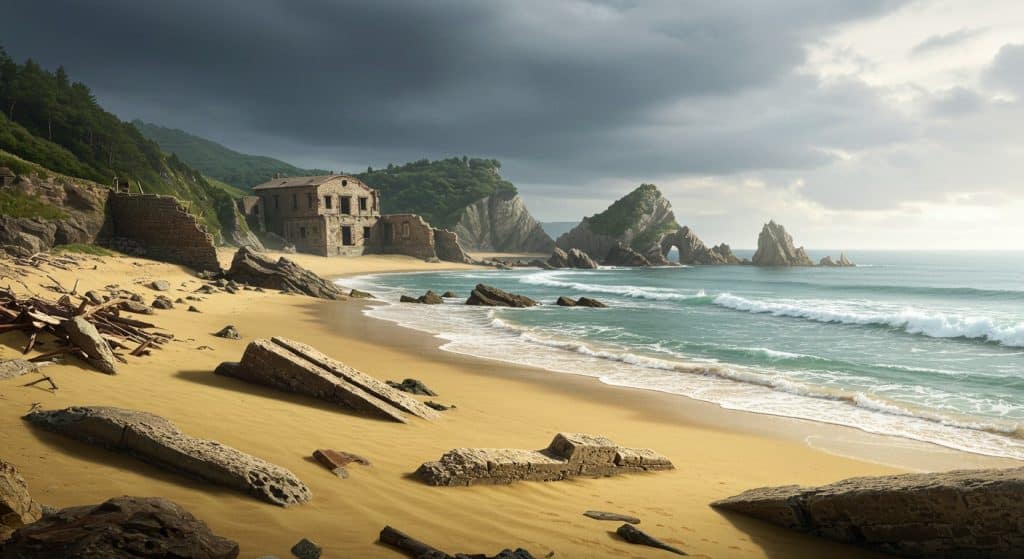 Mystérieux Débris du XIXe Siècle sur une Plage Basque