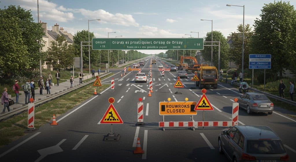 N 118 Fermée à Orsay : Travaux et Bouchons en Essonne