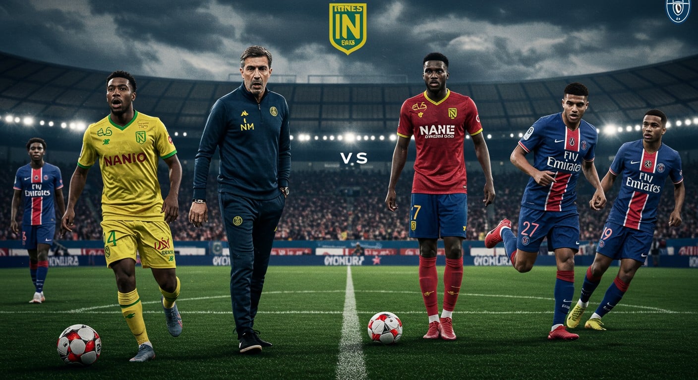 PSG affronte Nantes en Ligue 1 avec un onze remanié. Zabarnyi et Ramos titulaires ? Découvrez l’équipe probable et les choix tactiques de Luis Enrique.