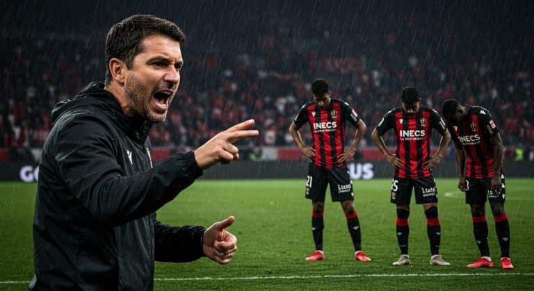 Nice en Crise : Haise Secoue ses Joueurs après Trois Défaites