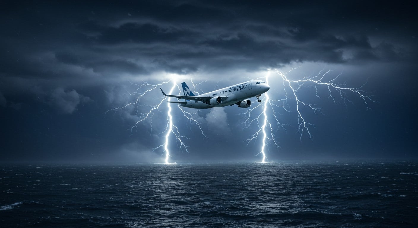 Un vol Paris-Bastia d’Air France, perturbé par des orages violents en Corse, fait demi-tour après 3h de vol. Découvrez les détails de cet incident météo !