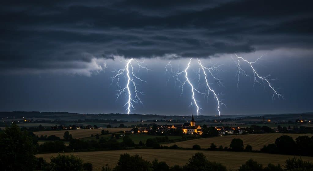 Orages Violents : 9 Départements en Alerte Orange Mercredi