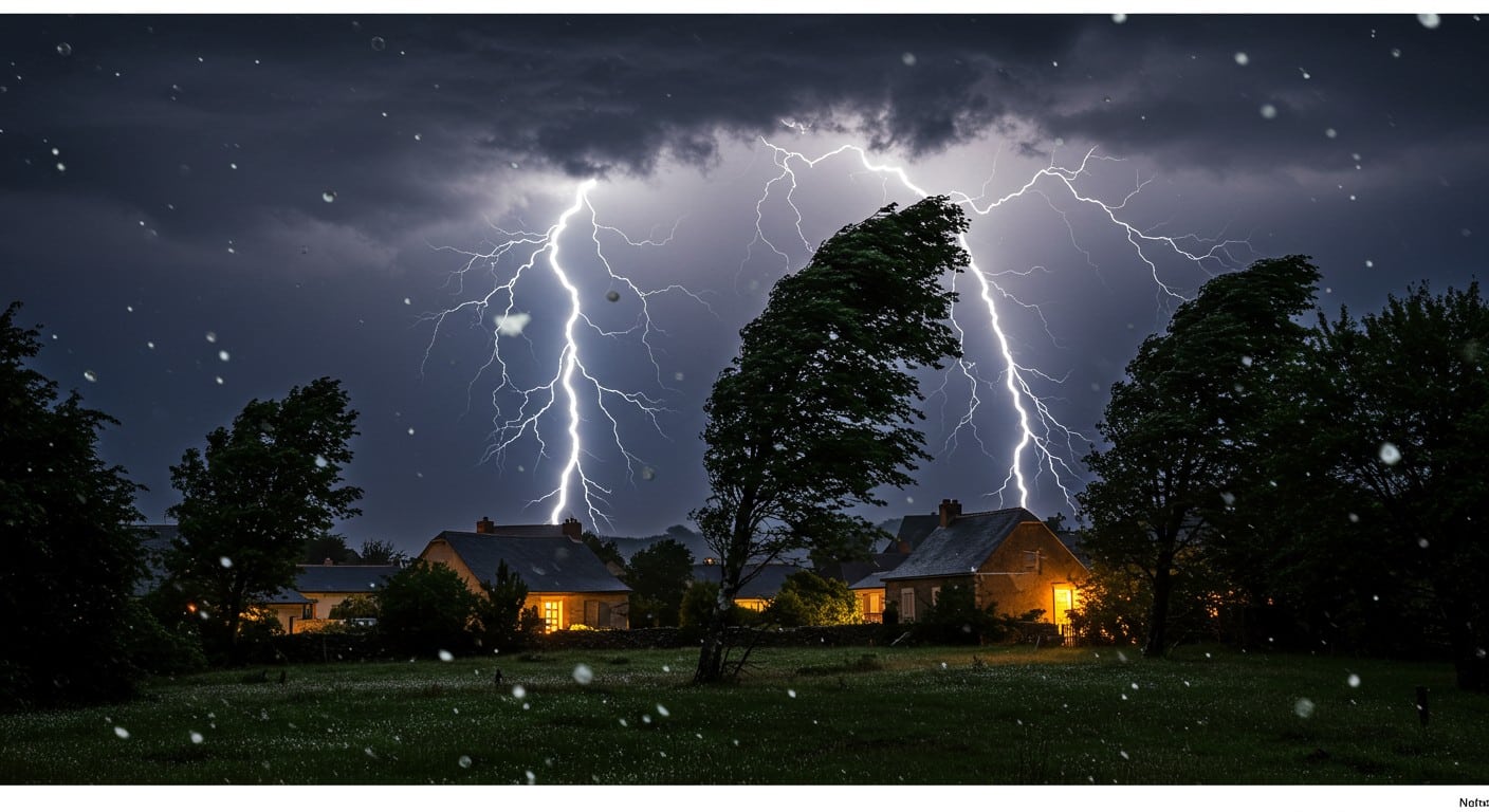 Orages, vents forts et grêle ont frappé la France le 13 août. Découvrez les images impressionnantes et les impacts de cet épisode météo extrême.
