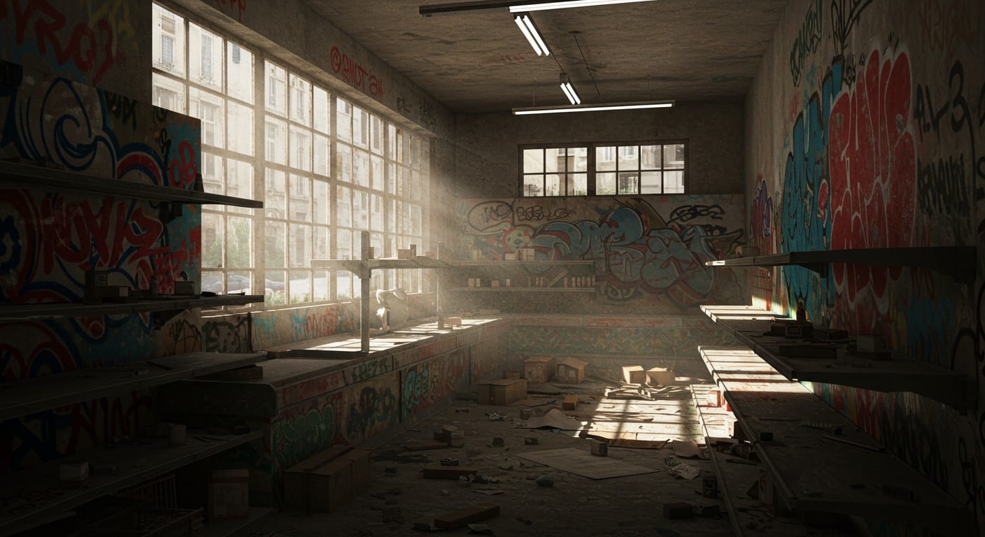 Découvrez le Mausolée, un ancien supermarché parisien transformé en temple du street art. 40 000 m² d'œuvres spectaculaires ouvertes au public dès octobre !