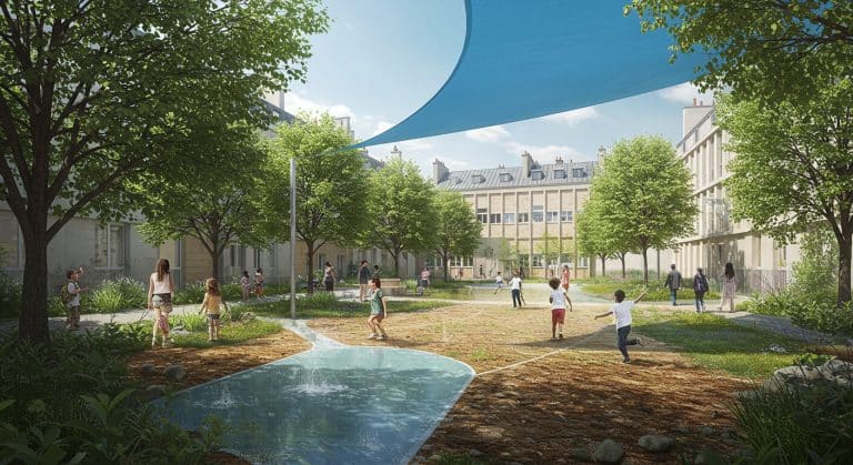 Paris Transforme 39 Cours d’École en Oasis de Fraîcheur