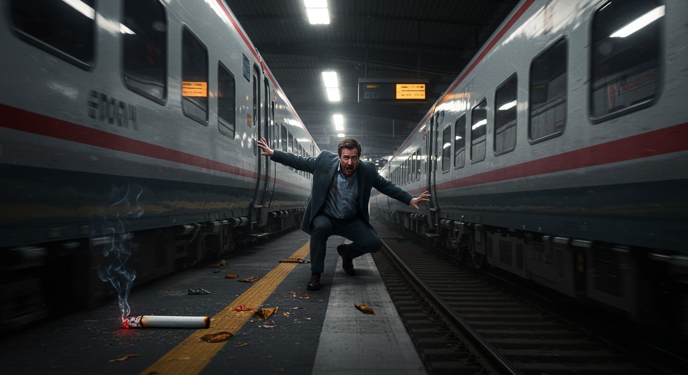 Un passager échappe à la mort en s’accrochant à un train en marche. Découvrez ce récit incroyable et ses leçons sur la sécurité ferroviaire.
