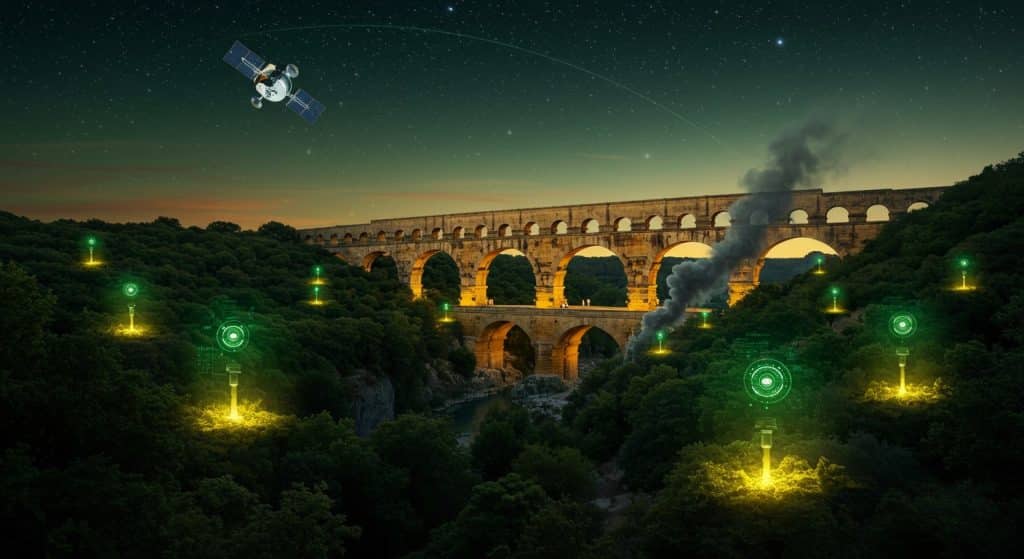 Pont du Gard : 10 000 Capteurs Anti-Incendies Innovants
