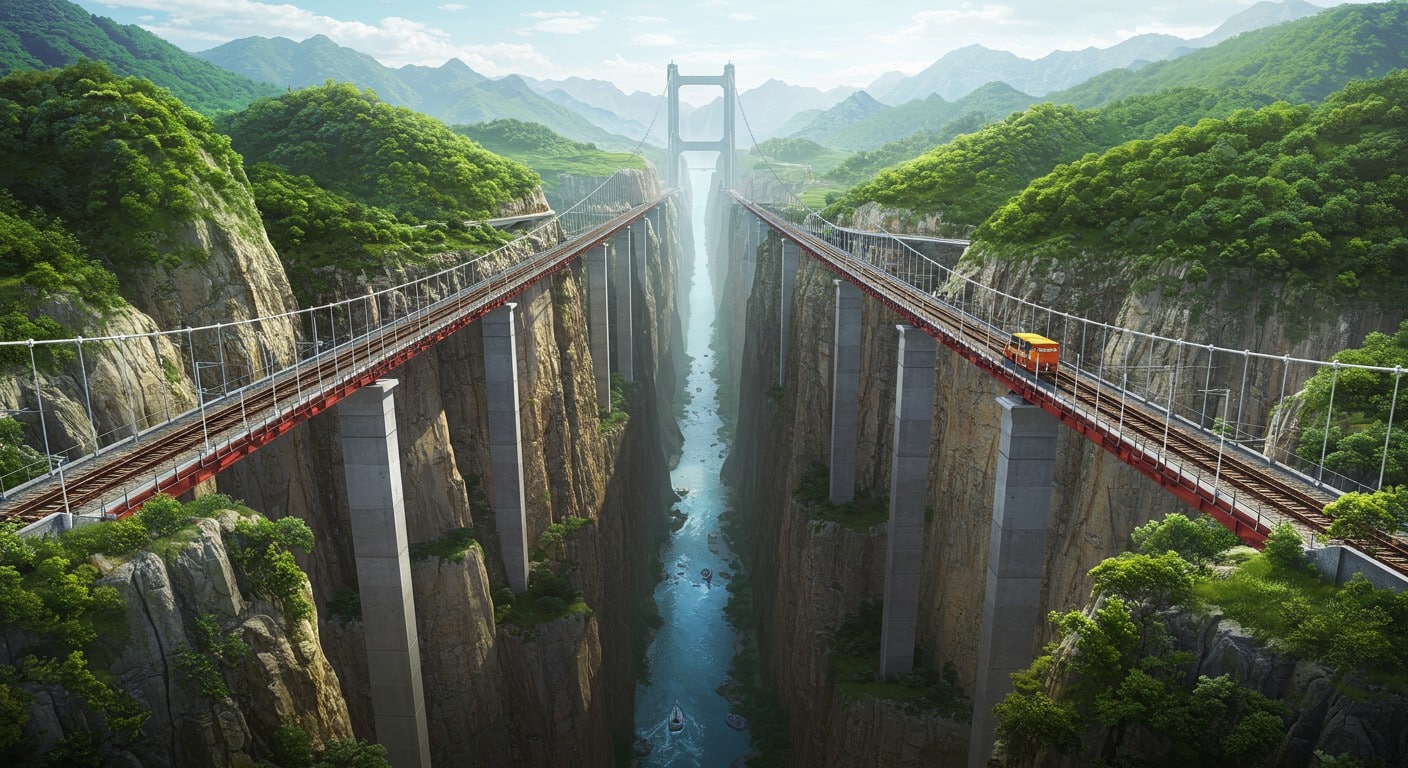 Le pont le plus haut du monde en Chine, construit en coupant une montagne, révolutionne les transports. Découvrez cette prouesse d’ingénierie !