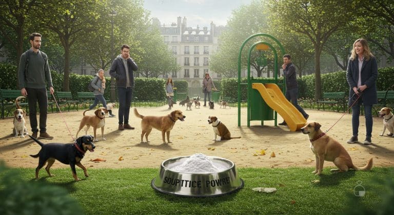 Poudre Blanche à Paris : Mystère dans un Parc Canin