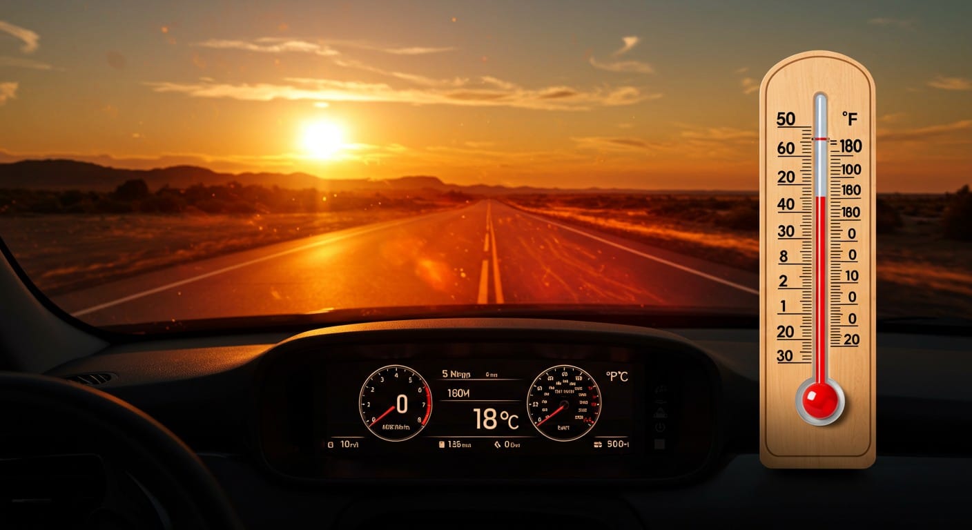 Découvrez pourquoi le thermomètre de votre voiture affiche jusqu’à 10°C d’écart avec la vraie température et comment éviter ses pièges en canicule.