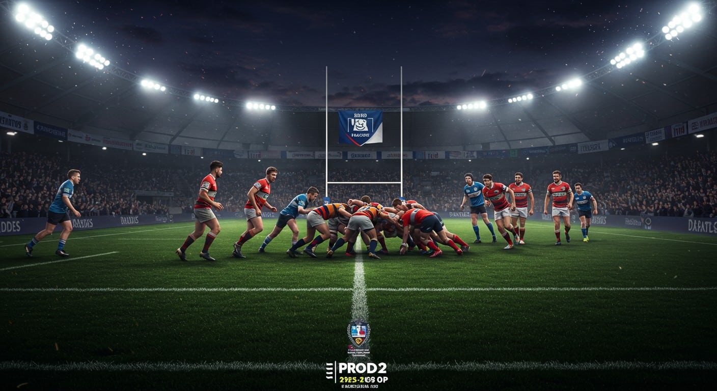 La Pro D2 2025 débute le 29 août ! Découvrez les horaires et chaînes TV pour suivre Biarritz-Béziers, Oyonnax-Grenoble et Brive-Vannes. Ne manquez rien !