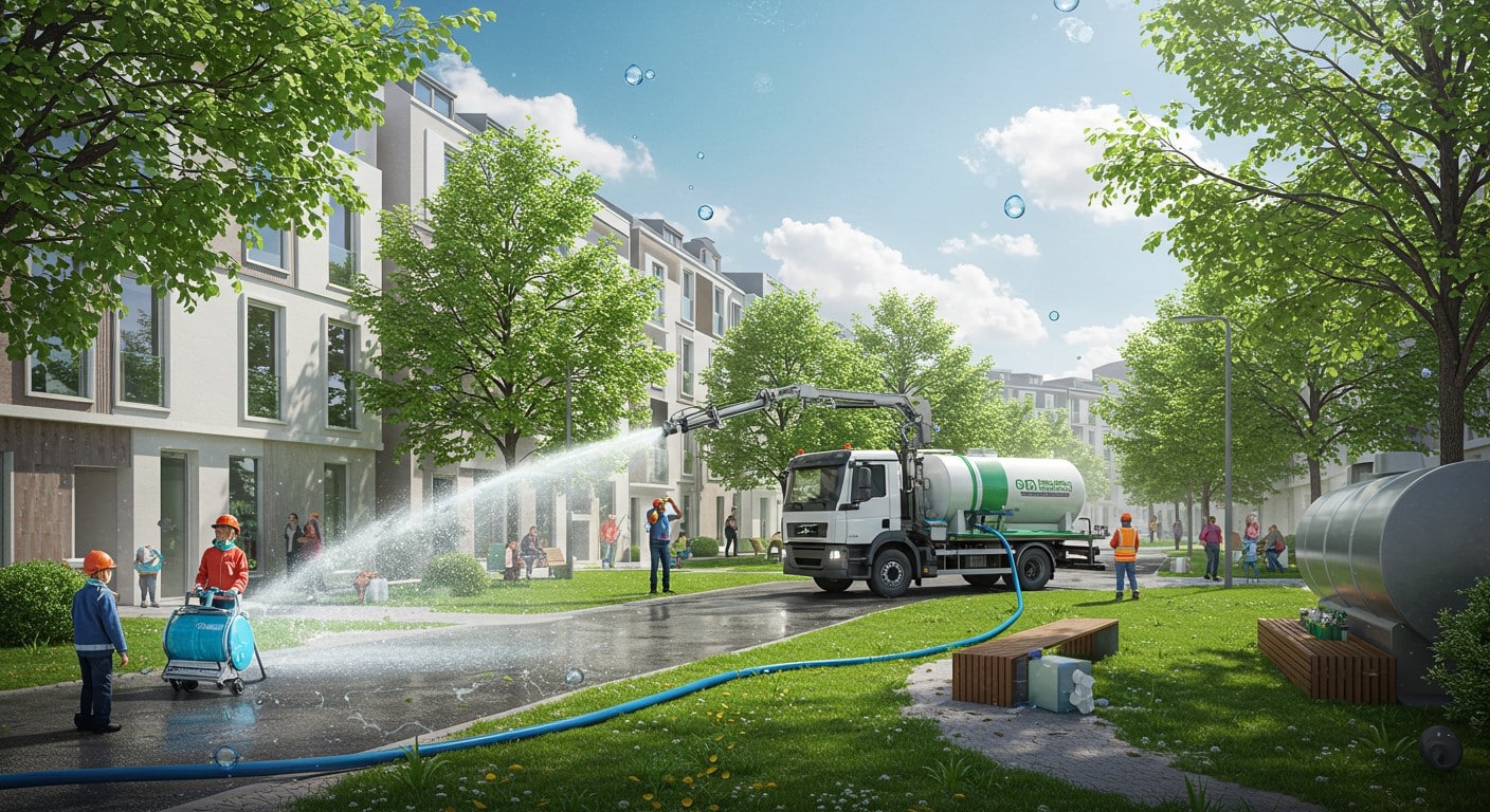 Puteaux utilise l’eau de pluie et de piscine pour nettoyer ses rues, économisant 100 000 € par an. Découvrez cette initiative écologique innovante !