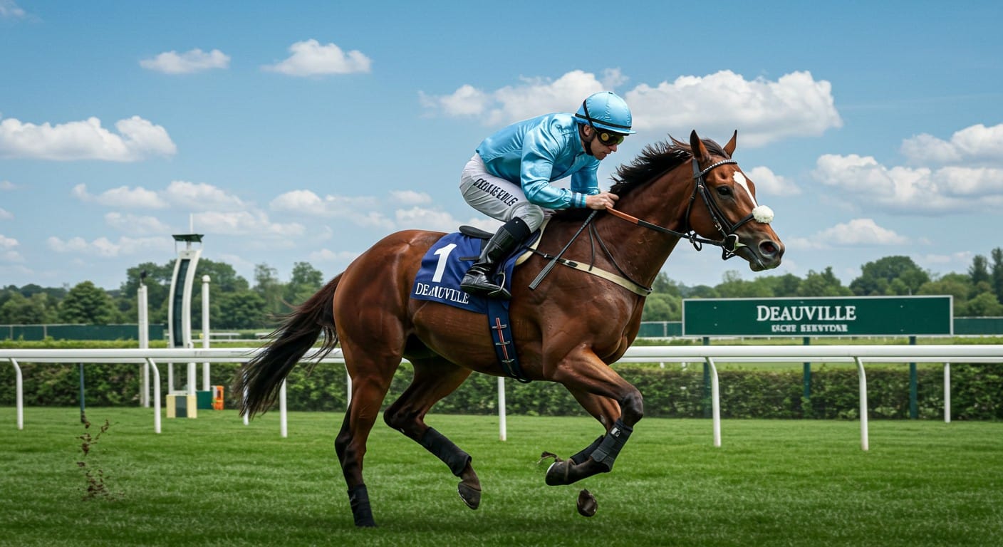 Soufiane Saadi, jockey star, vise la victoire à Deauville avec Ker Welen. Découvrez son parcours, sa motivation et ses chances dans ce Quinté !