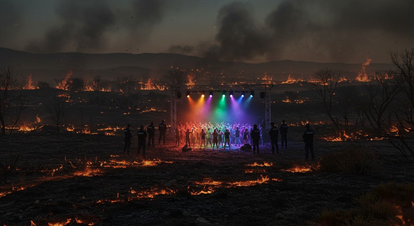 Rave-party illégale dans l’Aude post-incendies : indignation des habitants et tensions. Découvrez l’impact sur Fontjoncouse.