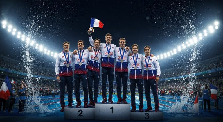 Relais 4×100 m 4 Nages : L’Argent Français Brille