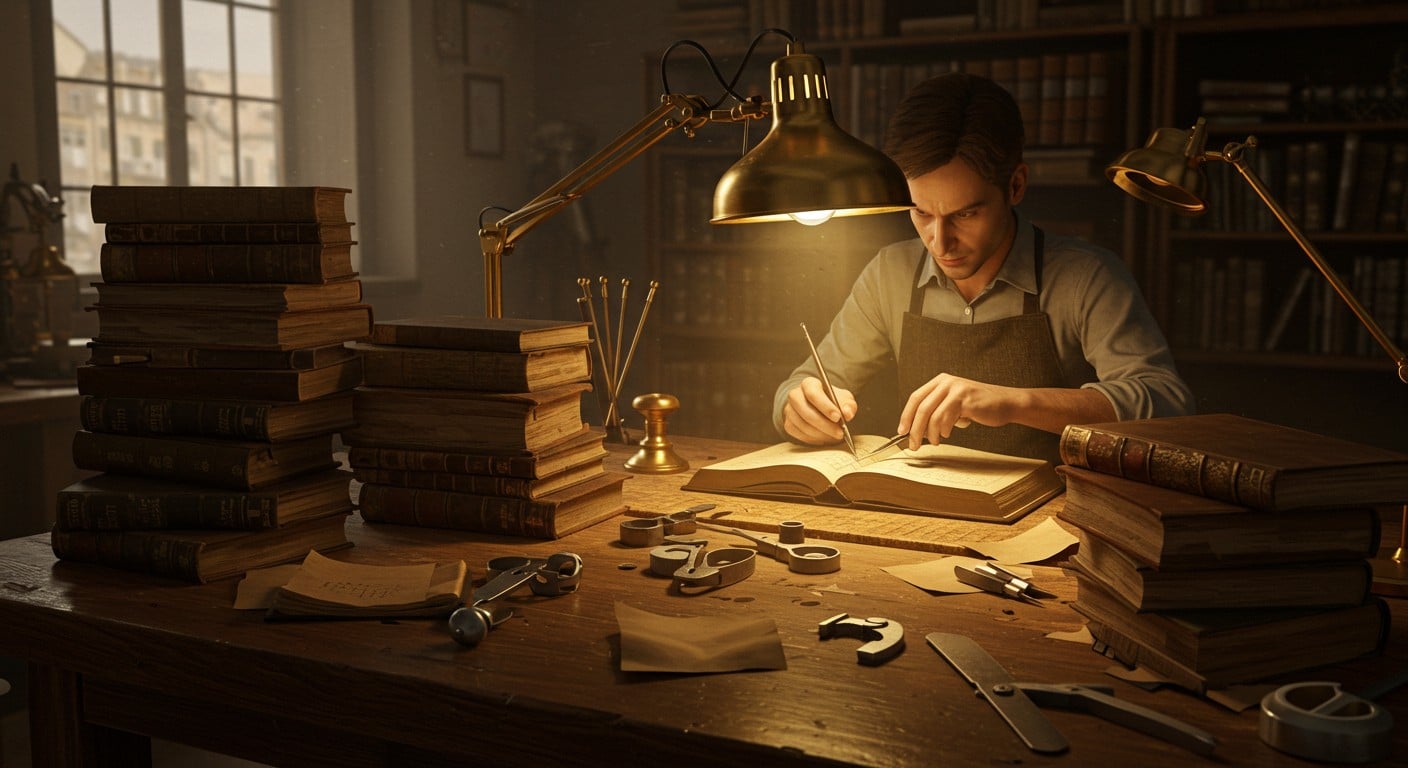 À 29 ans, Gabriel, ex-séminariste, excelle comme relieur-doreur à Ifs. Découvrez son parcours unique et son amour pour ce métier artisanal captivant.