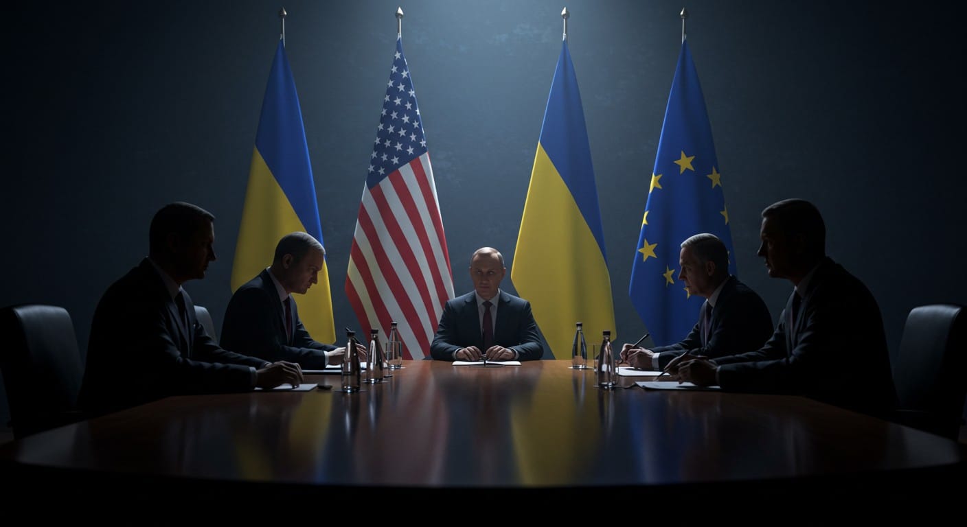 Zelensky rencontre Trump avec Macron, von der Leyen et d'autres leaders européens. Une délégation unie pour une paix durable en Ukraine.